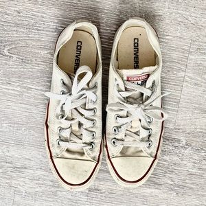 White converse size 8 women’s